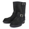 Wescoウエスコ 正規ディーラー Boss ボス Black Roughout黒裏革,9height,#100 sole,ALLBlack Stitching,エンジニアブーツ BS81