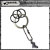 正規取扱 VASSER（バッサー） Biker Boot Charm Key Chain Silver(バイカーブーツチャームキーチェーンシルバー)