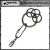 正規取扱 VASSER（バッサー） Love Beer Drunker Key Chain(ラブビアードランカーキーチェーン)SILVER