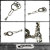 正規取扱 VASSER（バッサー） Lightning Bottle Key Chain(ライトニングボトルキーチェーン)SILVER