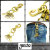正規取扱 gancho(ガンチョ) KEY CHAIN キーチェーン004 ブラス