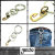 正規取扱 gancho(ガンチョ) KEY CHAIN キーチェーン015 シルバー