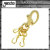 正規取扱 gancho(ガンチョ) KEY CHAIN キーチェーン017 ゴールド