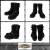 Wescoウエスコ 正規ディーラー Bossボス Black Roughout,8height,#430sole,Pearl Roller Buckle,Steel Toe BS77