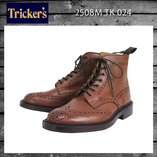 正規取扱店 Tricker's トリッカーズ 2508M COUNTRY BROGUE(カントリーブローグ) ダイナイトソール ナットブラウンバーニッシュ TK024
