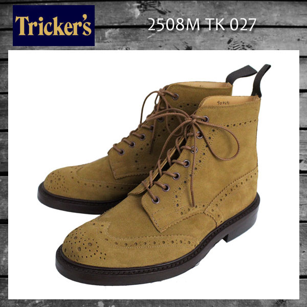 正規取扱店 Tricker's トリッカーズ 2508M COUNTRY BROGUE(カントリーブローグ) ダイナイトソール マラッカジャヌススエード TK027