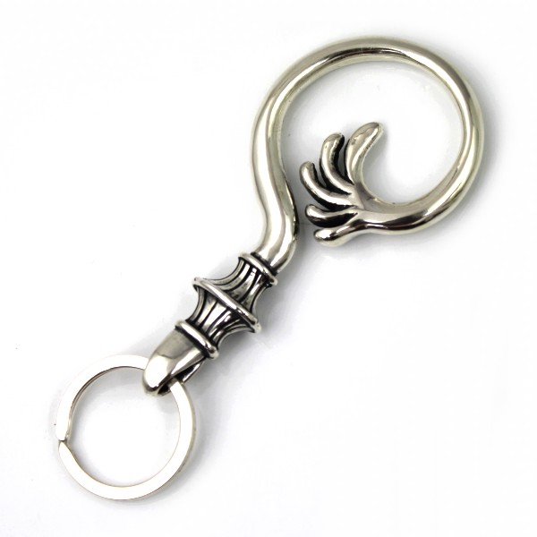 正規取扱 VASSER（バッサー）Dychedelic Key Chain ～Fushigi Hand～ (ダイケデリックキーチェーン) Silver