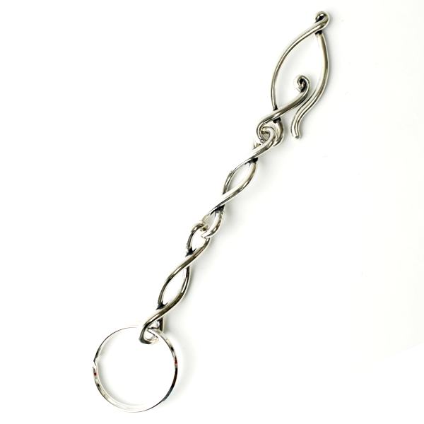 正規取扱 VASSER（バッサー）Small Ruins Eye Key Chain Long (スモールルインズアイキーチェーン ロング ) Silver