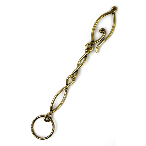 正規取扱 VASSER（バッサー）Ruins Eye Key Chain Long (ルインズアイキーチェーン ロング) Brass