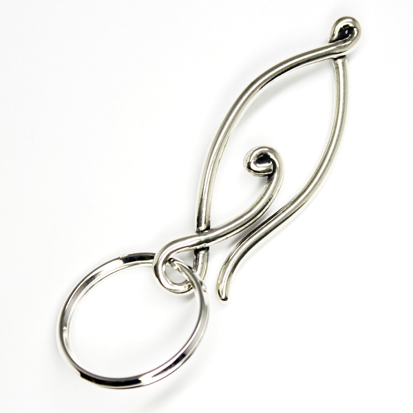正規取扱 VASSER（バッサー）Ruins Eye Key Chain Short (ルインズアイキーチェーン ショート) Silver