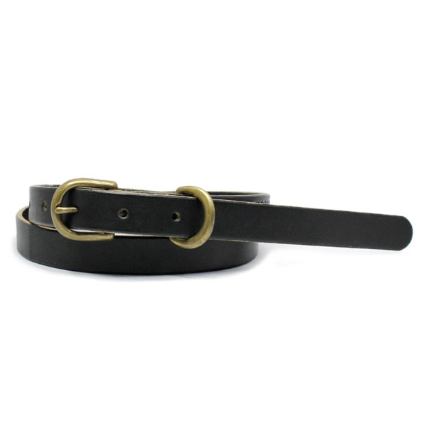 VASSER(バッサー)Classic Narrow Belt Black Leather(クラシックナローベルトブラックレザー)