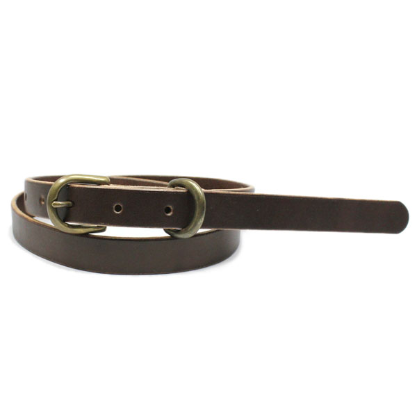 VASSER(バッサー)Classic Narrow Belt Brown Leather(クラシックナローベルトブラウンレザー)