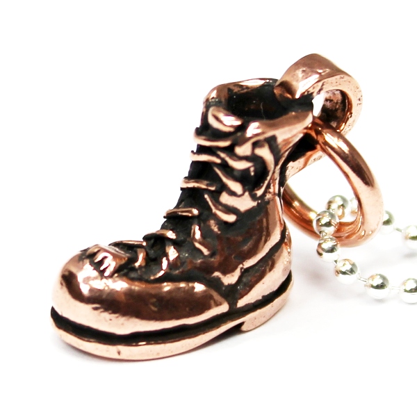 正規取扱 VASSER（バッサー） Biker Boot Pendant 2nd Copper w/Ball Chain(バイカーブーツペンダント セカンド コッパー)