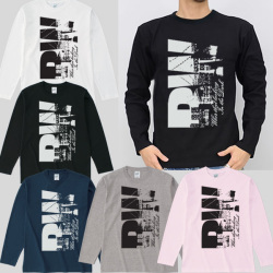 メンズ　ロンT 長袖 Tシャツ★BW★【ロンＴフェスタ対象】アートプリント 長袖Tシャツ【lstfst030】ロングtシャツ /ダンス大きいサイズ/LL・ XL・XXL / ユニセックス アメカジ・きれい目・ストリート