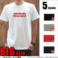 Tシャツメンズ/大きいサイズ/ビッグTシャツパラダイス対象/【BOX Foreword/prd021big】まとめ割