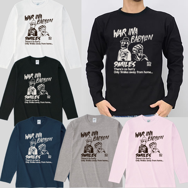 メンズ　ロンT 長袖 Tシャツ★WarInaBabylon★【ロンＴフェスタ対象】アートプリント 長袖Tシャツ【lstfst035】ロングtシャツ /ダンス大きいサイズ/LL・ XL・XXL / ユニセックスレゲエ・ アメカジ・きれい目・ストリート