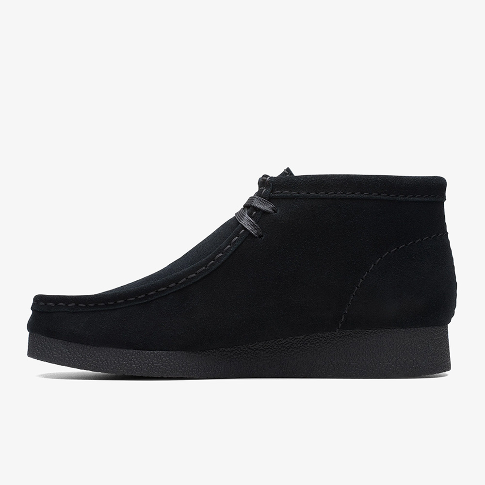 クラークス レディース ワラビーエヴォブーツ Clarks WallabeeEVO Bt ブラックスエード レディース シューズ 26174743