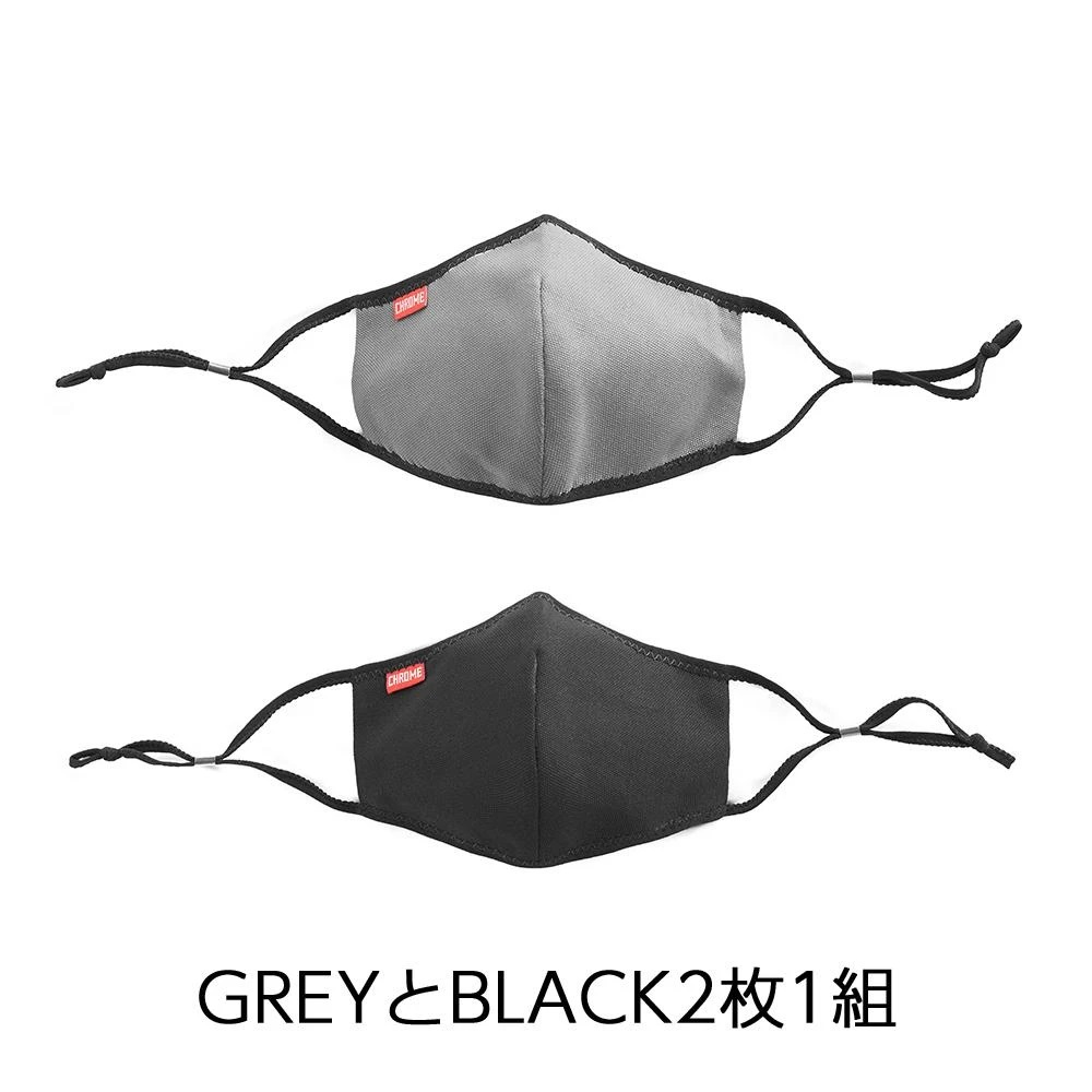 クローム マスク 洗える シチズン フェイス マスク CHROME CITIZEN FACEMASK GREY/BLACK 布マスク おしゃれ SURVIVAL GEAR AC206GYBK