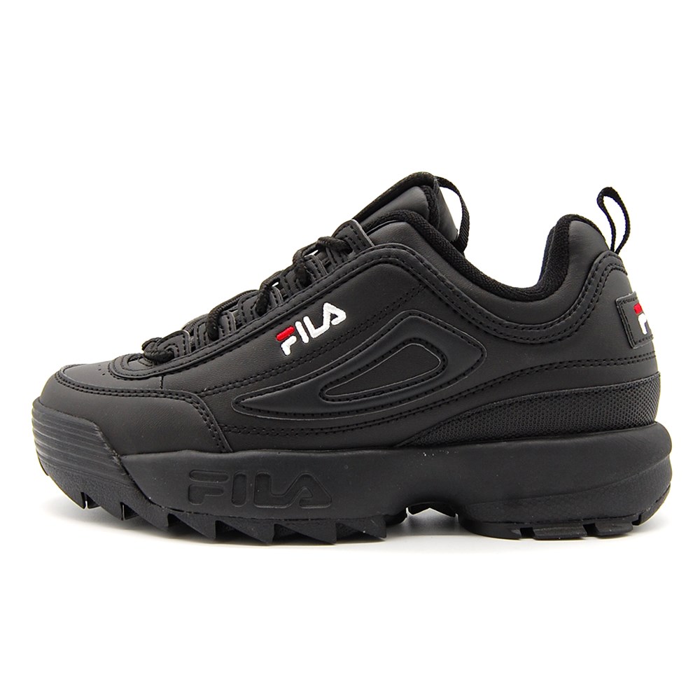 フィラ ディスラプター2 FILA DISRUPTORII ブラック メンズ レディース スニーカー 黒 厚底 プラットフォームF0215-1073 F0540-0025
