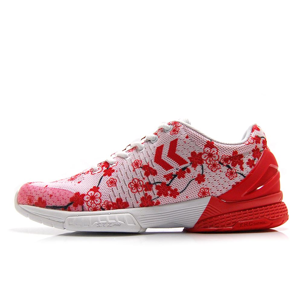 ヒュンメル hummel ハンドボール シューズ AEROCHARGE ENGINEERED JPN WHT/RED 2019女子ハンドボール