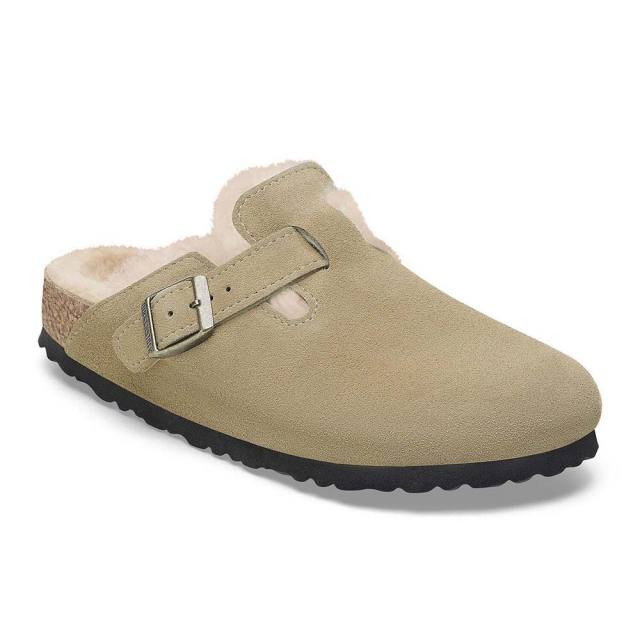1314 BIRKENSTOCK 通じる ボストン 38 24.5cm スエード トープ
