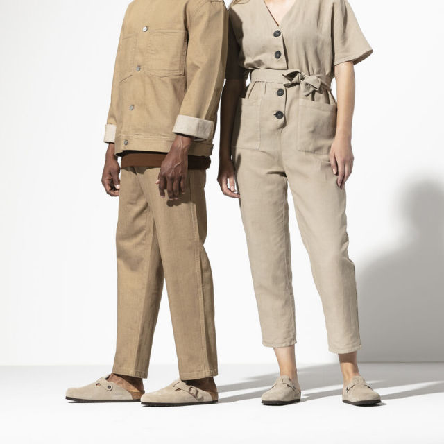 BIRKENSTOCKビルケンシュトックBostonSuedeLeatherボストンスエードレザートープ060461