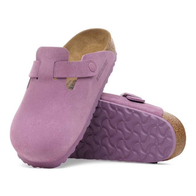 【レア】 ビルケンシュトック サボ サンダル フリンジ 36 23cm パープル ビルケンシュトック ボストン スエードレザー BIRKENSTOCK Boston