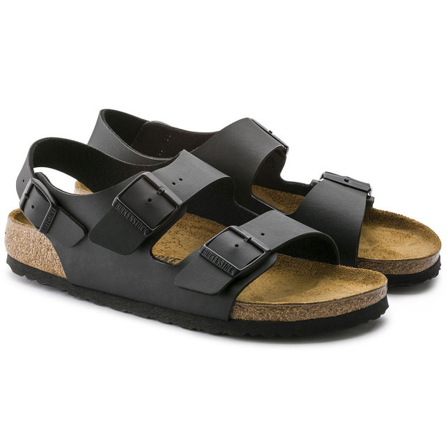 ビルケンシュトック ミラノ ビルコフロー Birkenstock Milano Birko Flor ブラック メンズ レディース サンダル レギュラー幅 ナロー幅 Gc Gc