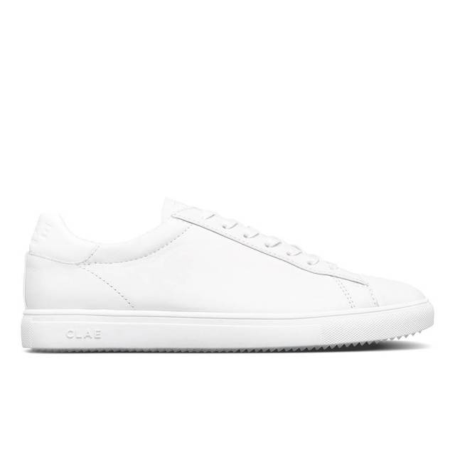 クレイ ブラッドリー Clae Bradley White Leather メンズ スニーカー Lj23 Wt