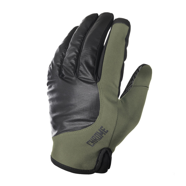 クローム 手袋 ミッドナイト サイクル グローブ CHROME MIDWEIGHT CYCLE GLOVES OLIVE/BLACK タッチパネル対応 ACCESSORIES AC192OLBK