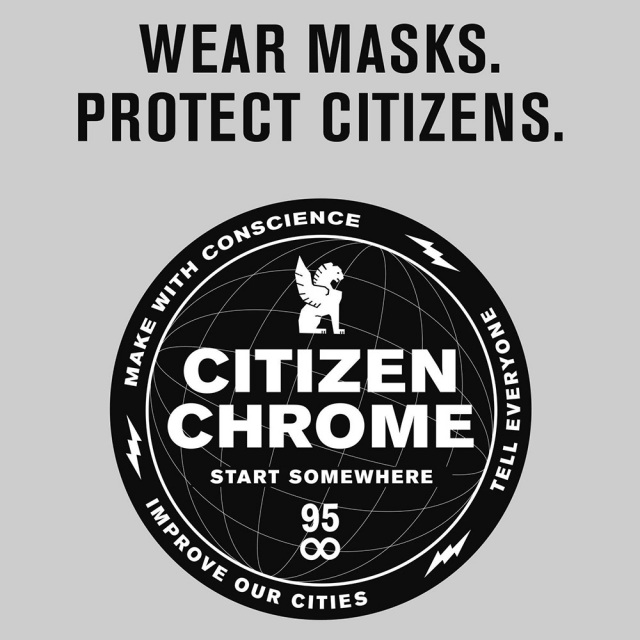 クローム マスク 洗える シチズン フェイス マスク CHROME CITIZEN FACEMASK GREY/BLACK 布マスク おしゃれ SURVIVAL GEAR AC206GYBK