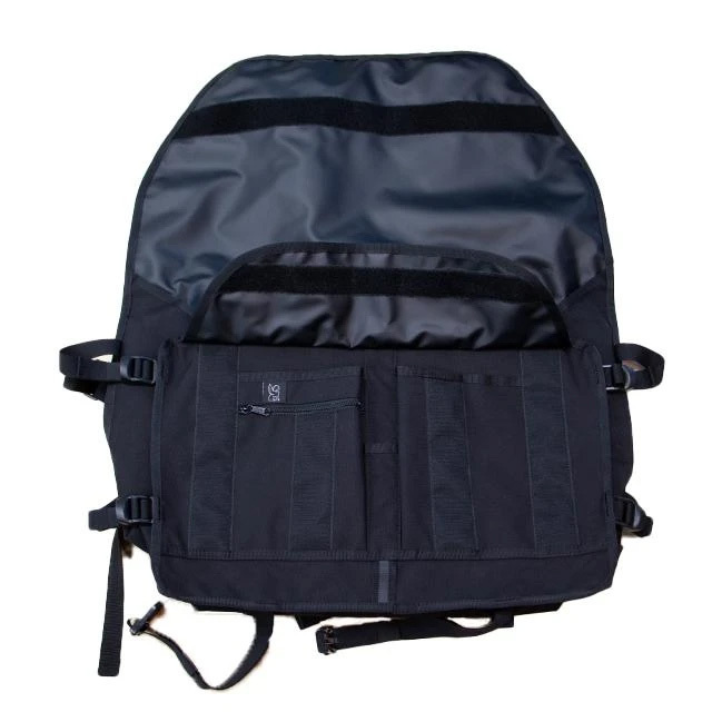 クローム メッセンジャーバッグ ベルリン CHROME BERLIN BLACK/BLACK 防水(WEATHER PROOF) 大容量 BACK PACKS BG113BKBK