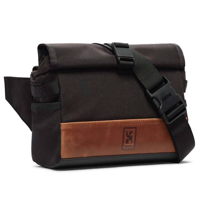 【SALE】 クローム ダブルトラック ハンドルバー スリング バッグ CHROME DOUBLETRACK HANDLEBAR BAG LEATHER/BLACK バッグ ボディバッグ LEATHER COLLECTION ★耐水 5L BG328LTBK