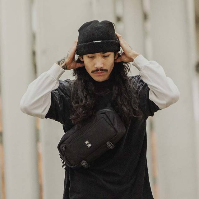 クローム ミニ カデット CHROME MINI KADET BLACK CANVAS LEATHER