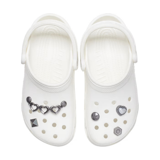 クロックス シルバーロマンティック 5 パック crocs SILVER