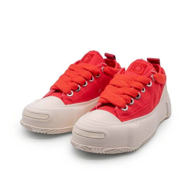 ディストーション ブロック ロー DISTORTION BLOCK LOW Red/White メンズ レディース スニーカー DIS26F0012-RDWH