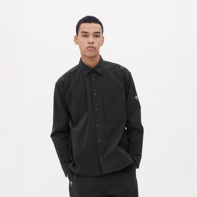 DESCENTEデサントCORDURASTRETCHL/SSHIRTコーデュラストレッチロングスリーブシャツDO6SLS02M-BK00