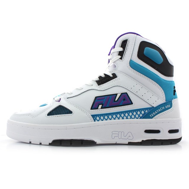 フィラ テラタック 600 ハイ Fila Teratach 600 Hi ホワイト パープル シー ブルー メンズ スニーカー F0554 0148