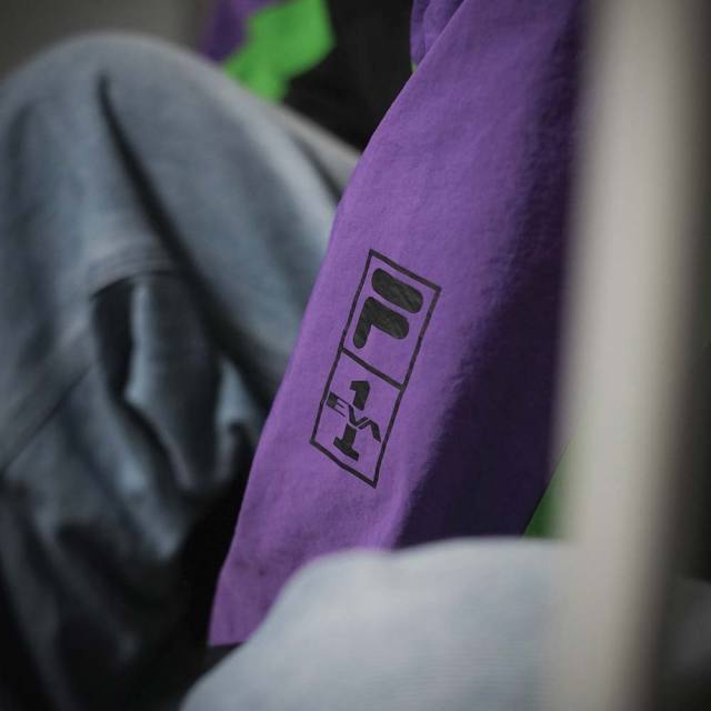 90s FILA フィラ ナイロンジャケット エヴァンゲリオン 初号機カラーXL フィラ トラックジャケット エヴァンゲリオン FILA TRACK JACKET