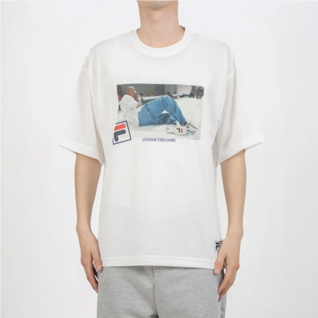 FILAフィラS/SPHOTOTEE01ョートスリーブティーシャツSM6SAU701-WT0