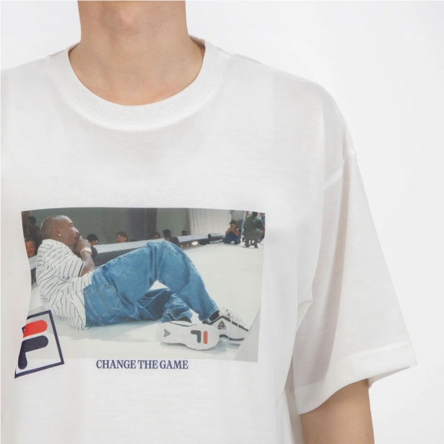 FILAフィラS/SPHOTOTEE01ョートスリーブティーシャツSM6SAU701-WT0