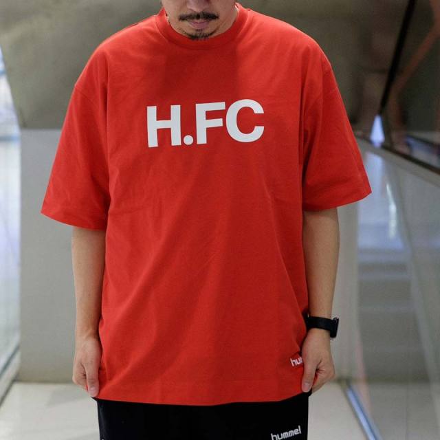 ヒュンメル H.FC ロゴTシャツ hummel DBUレッド メンズ Tシャツ HAP4220-232