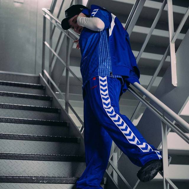 ヒュンメル H.FC トラックパンツ hummel クラシックブルー メンズ パンツ HAT2129P-613