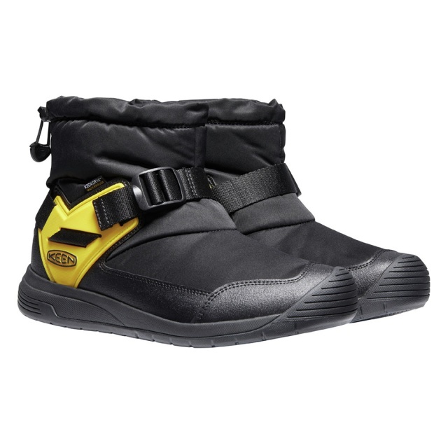 キーン フッドロメオ ウォータープルーフ Keen Hoodromeo Wp Black Keen Yellow メンズ ブーツ 防水 暖かい スリップオンブーツ キーン フッドロメオ ウォータープルーフ Keen Hoodromeo Wp Black Keen Yellow メンズ ブーツ 防水 暖かい スリップオンブーツ