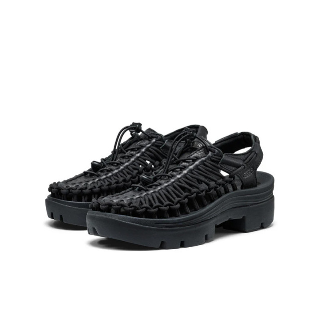キーン ユニーク ピーエルティー KEEN UNEEK PLT BLACK SMOOTH LEA