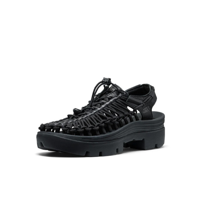 キーン ユニーク ピーエルティー KEEN UNEEK PLT BLACK SMOOTH LEA