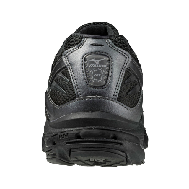 ミズノ MIZUNO WAVE RIDER 10 ブラック×ブラック×メタリック
