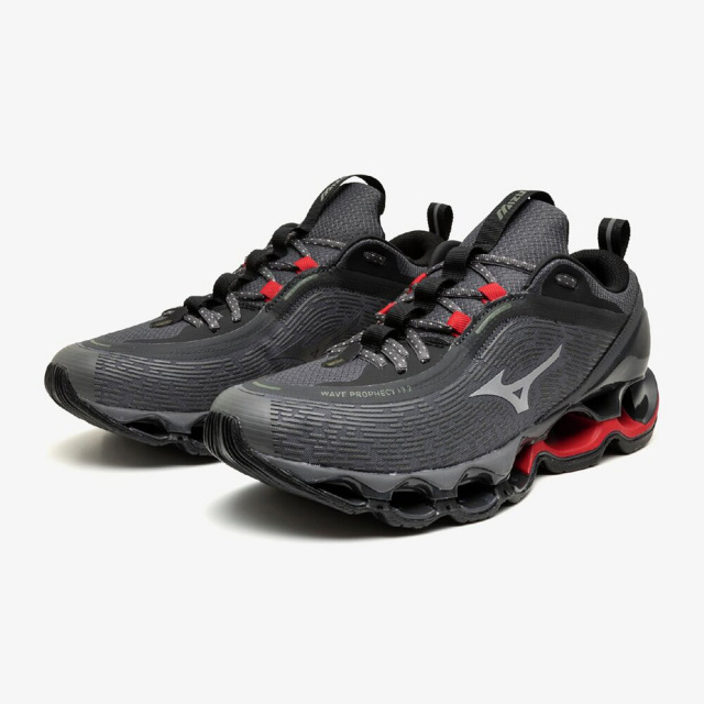 Mizuno Wave Prophecy 13.2 グレー＋レッド 26cm ミズノ ウエーブプロフェシー 13.2 MIZUNO WAVE PROPHECY 13.2 03
