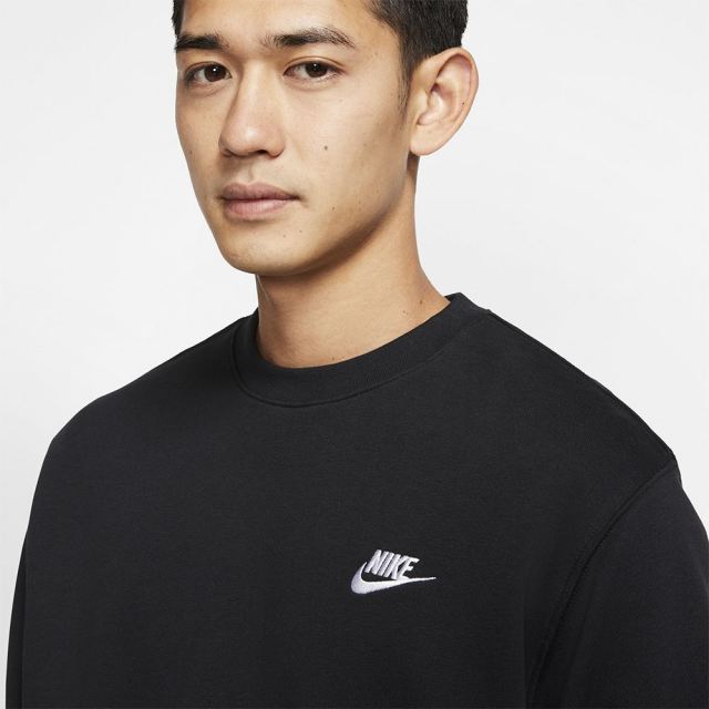 Nike ナイキ メンズ ウェア クラブ フレンチテリー クルー スウェット トレーナー スエットブラック Bv2667 010