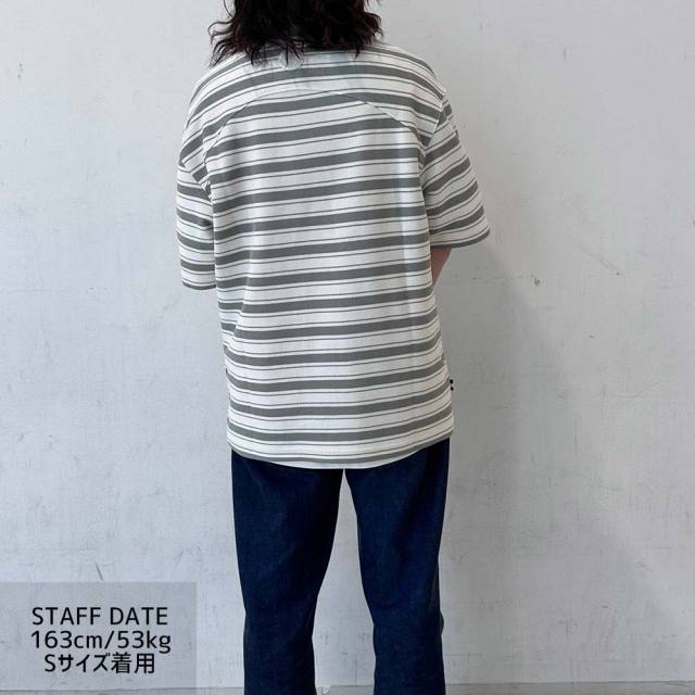 PALLADIUMパラディウムStripedlooseshortTストライプルーズショートTシャツ109652-810